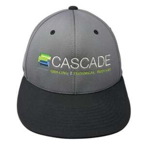 Richardson Baseball Cap Gray XL Black Flexfit Cascade Drilling Technical Hat